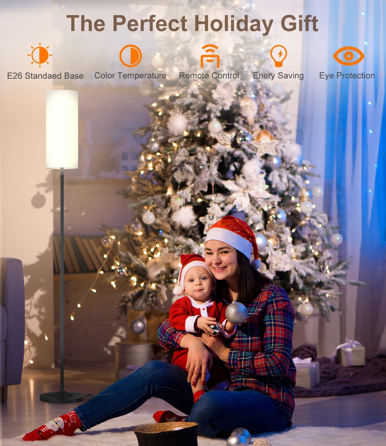 Long-Lampshade Floor Lamp