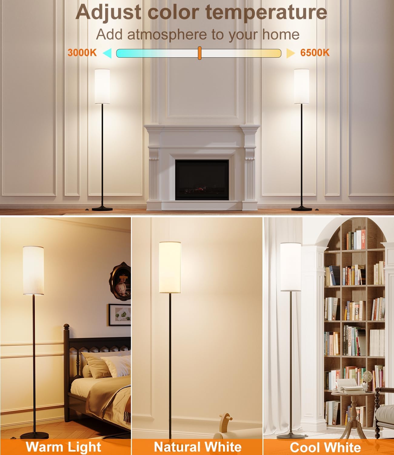 Long-Lampshade Floor Lamp