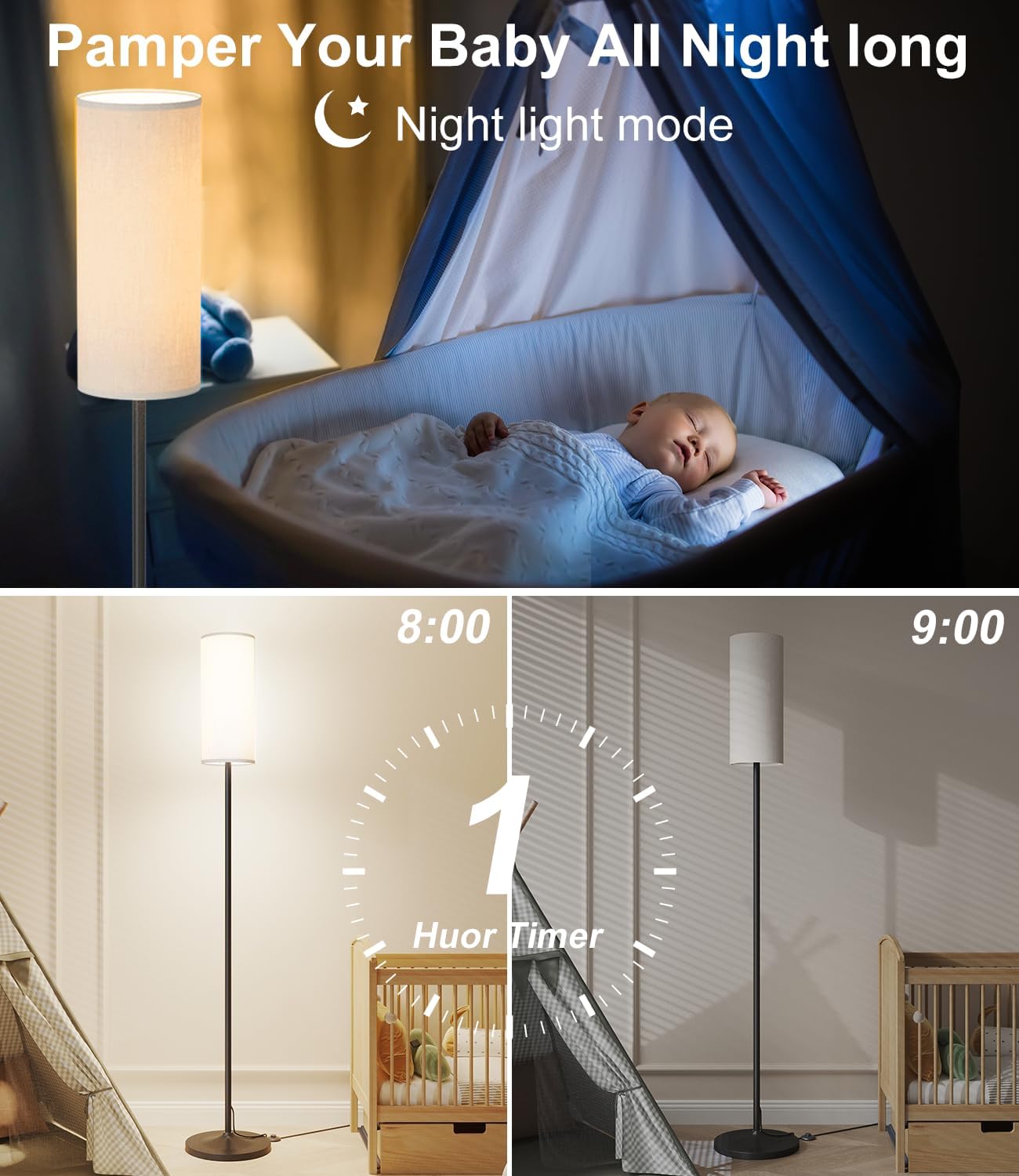 Long-Lampshade Floor Lamp